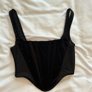 forever21 corset black top